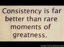 consistency is the key to success